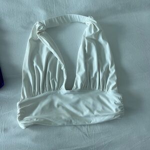 Princess Polly White Halter Top